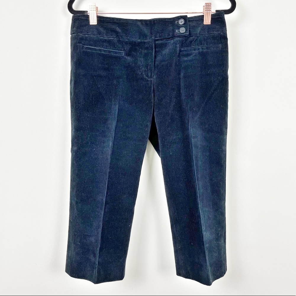 THEORY CORDUROY CROPPED CAPRI PANTS SIZE 6